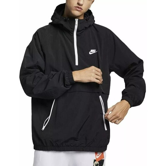 Nike Men's NSW Retro Hooded Woven Anorak Jacket - Picture 14 of 16